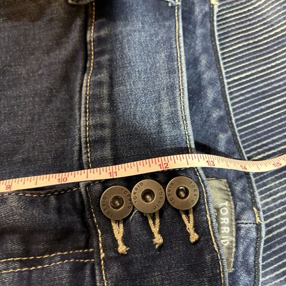 Torrid Super Soft Jeggings Womens 26R Blue Denim Skinny Stretch Plus Size Jeans - Picture 6 of 8